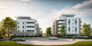 59 appartementen in 2 gebouwen