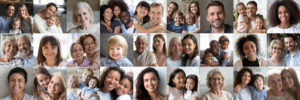 Collage,Mosaic,Of,Many,Happy,Multiracial,People,Couples,And,Families,